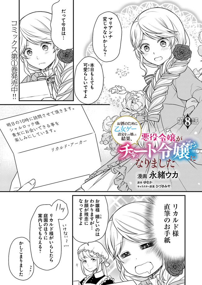 OSAKE NO TAME NI OTOME GEE SETTEI O BUCHI KOWASHITA KEKKA, AKUYAKU REIJOU GA CHEAT REIJOU NI NARIMASHITA (MANGA) - raw - Chapter 8 - https://jpdd.ccdd.to/JPDD/osakenotameniotomegeesetteiobuchikowashitakekkaakuyakureijougacheatreijouninarimashitamanga/152299/vdgfi24zeez.jpg